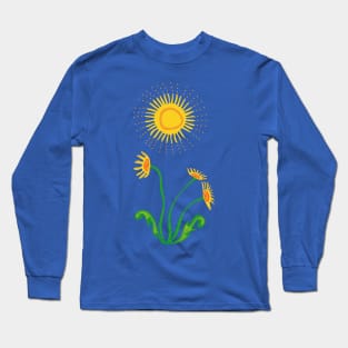 Yellow Dandelion Indigenous WAWEZHI CANADA Long Sleeve T-Shirt